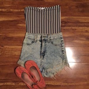 American Apparel Strapless Bodysuit